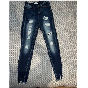 Kancan Ultra High Rise Ankle Skinny Jeans